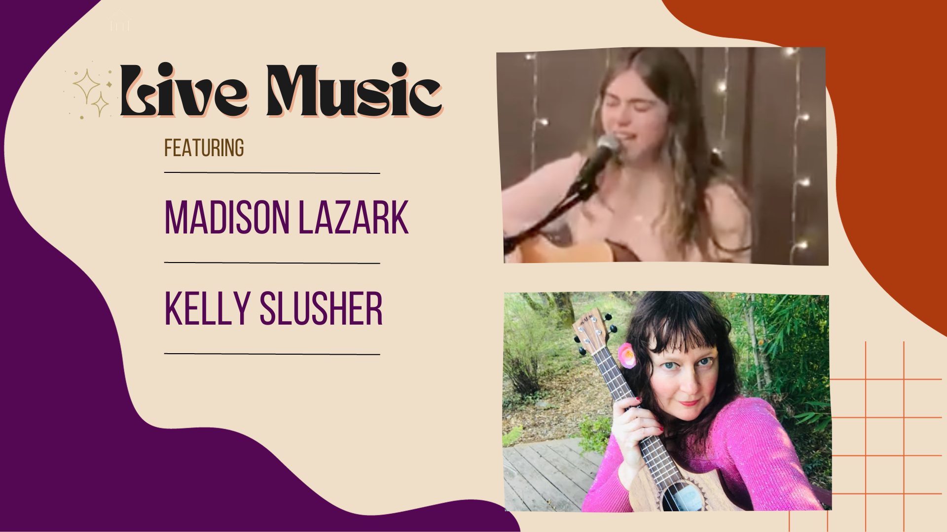 Live Music featuring Madison Lazark, Kelly Slusher