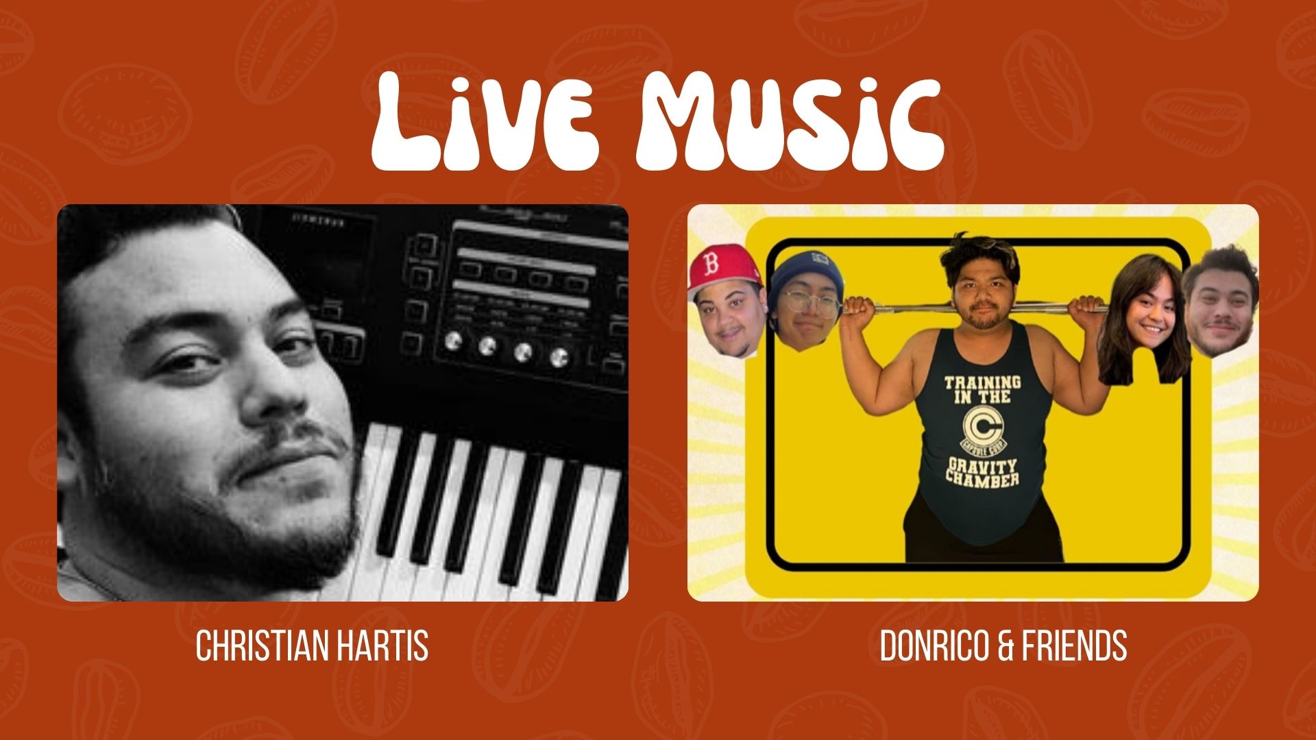 Live music Christian Hartis and Donrico De Castro & Friends