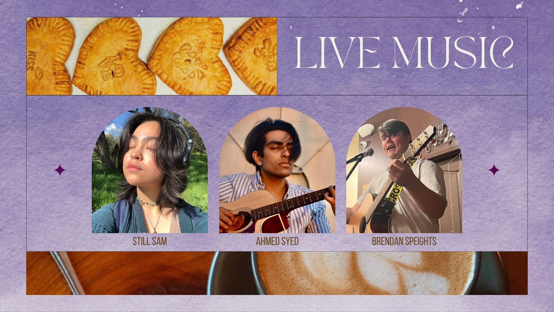 Live Music with Still Sam, Ahmed Syed, & Brendan Speights