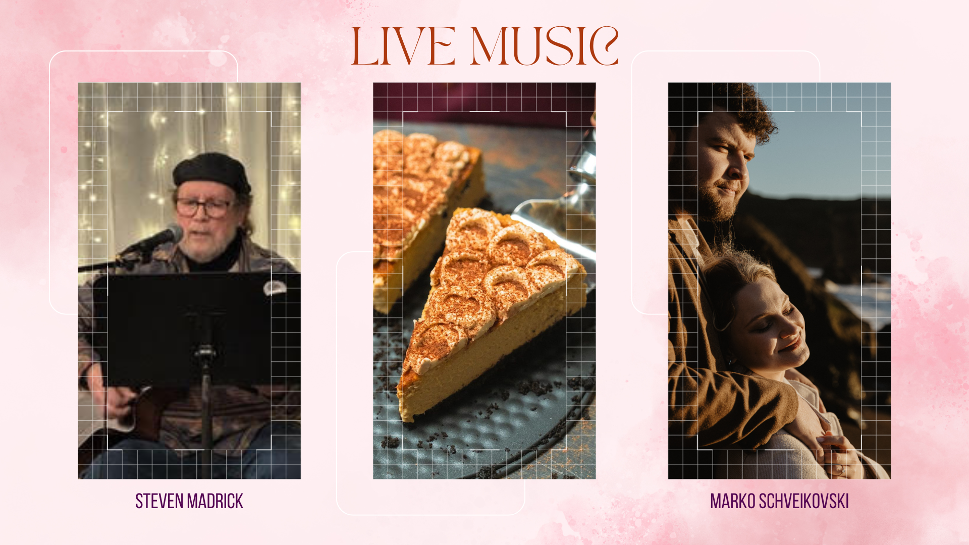 Live music featuring Steven Madrick & Marko Schveikovski