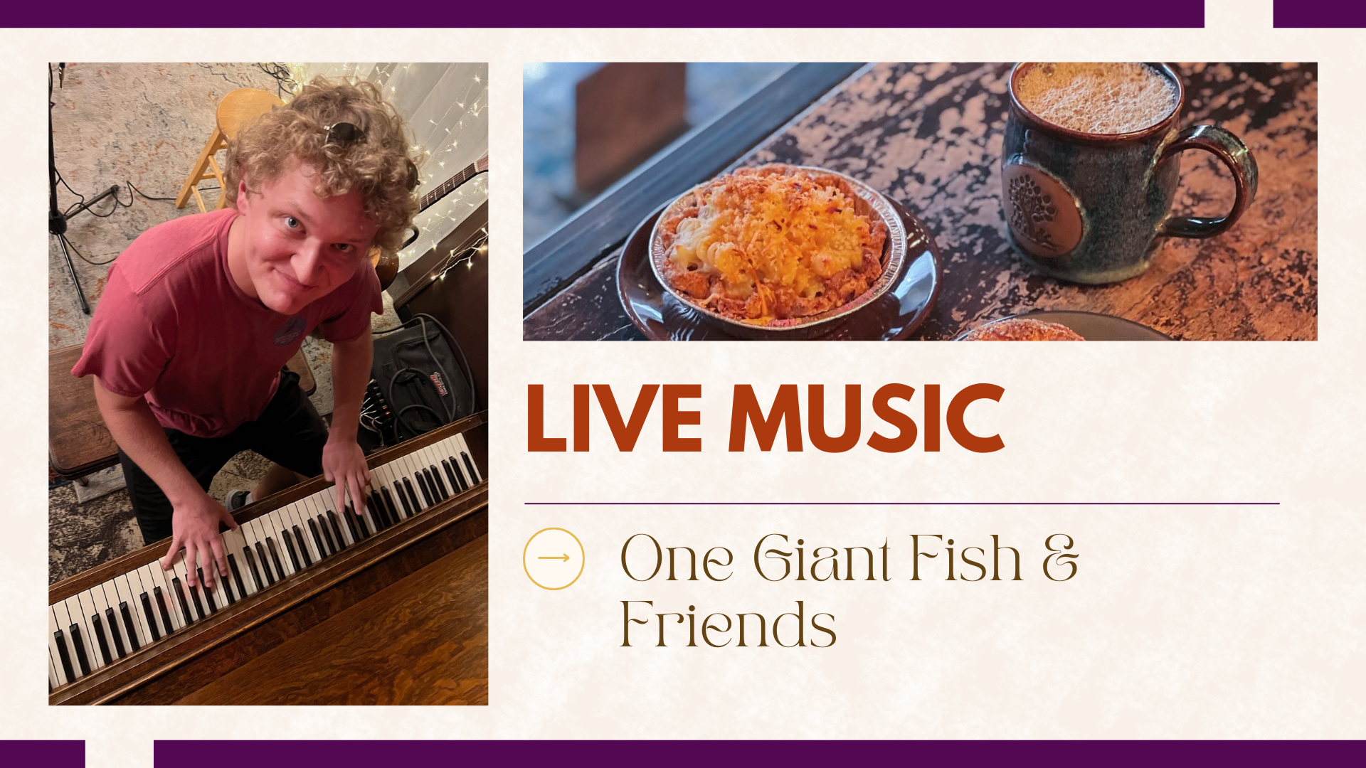 live music featuring One Giant Fish & Friends