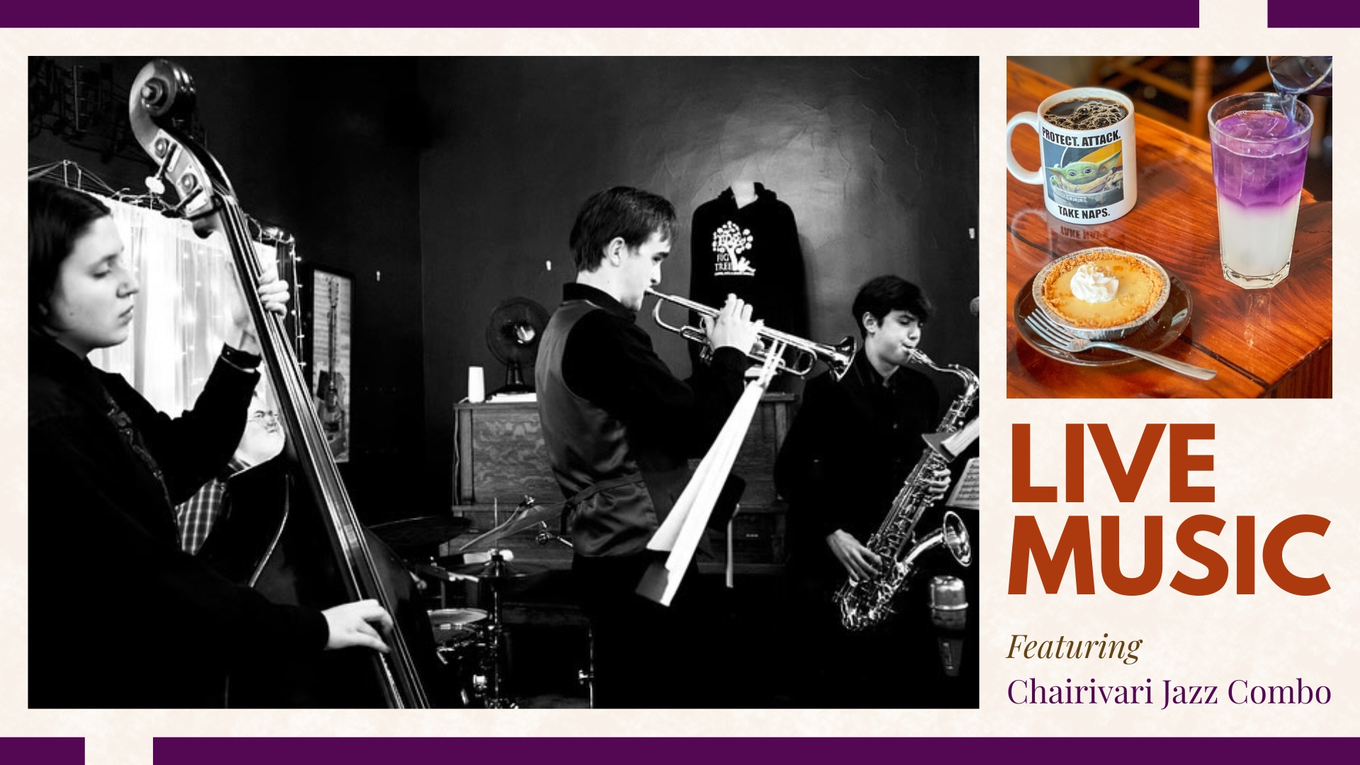 Live music featuring Chairivari Jazz Combo