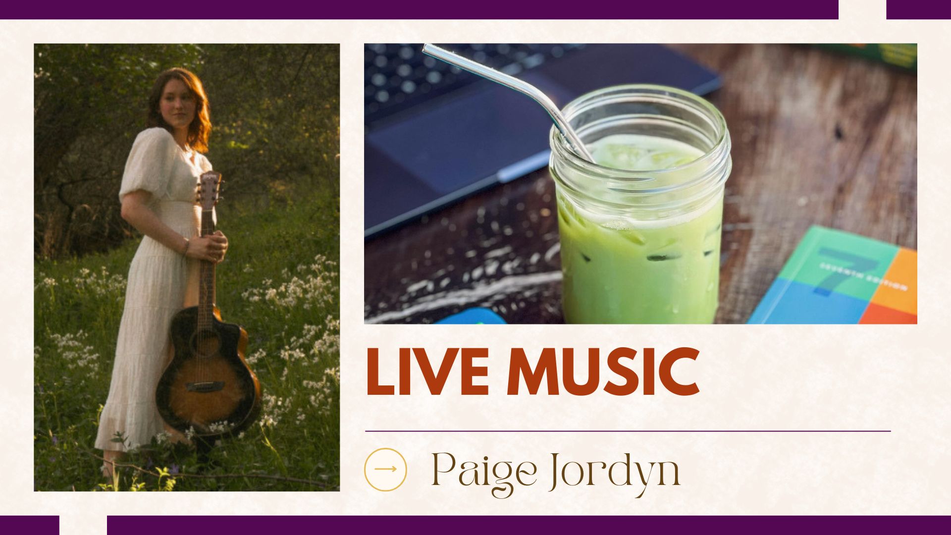 Live music featuring Paige Jordyn