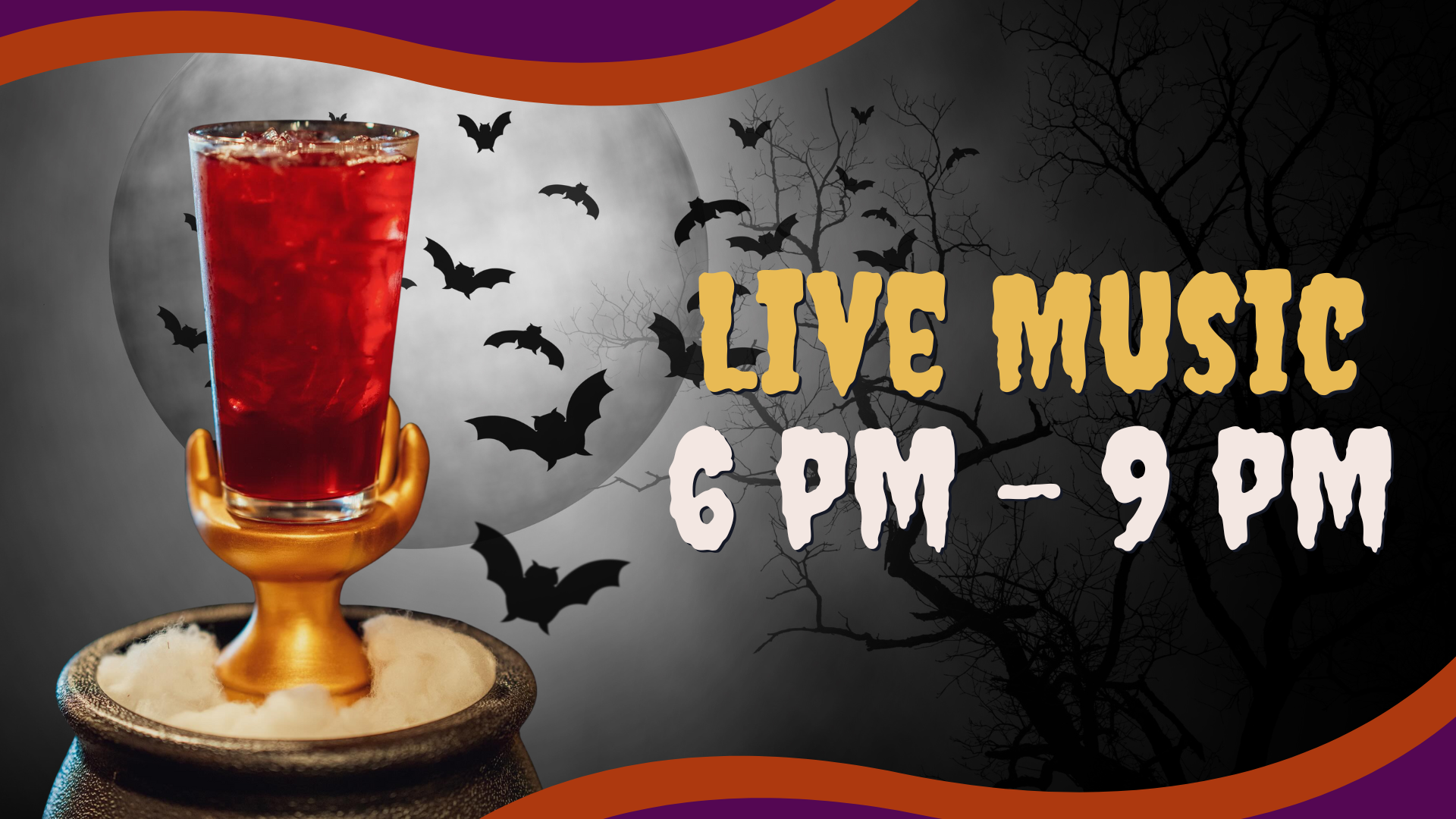 Live Music, 6 pm - 9 pm