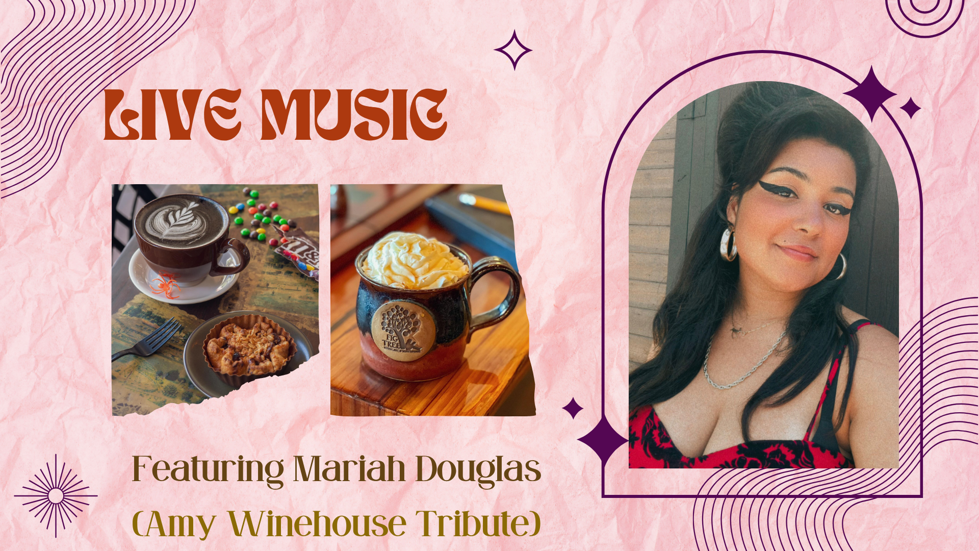 live music featuring Mariah Douglas (Amy Winehouse Tribute)