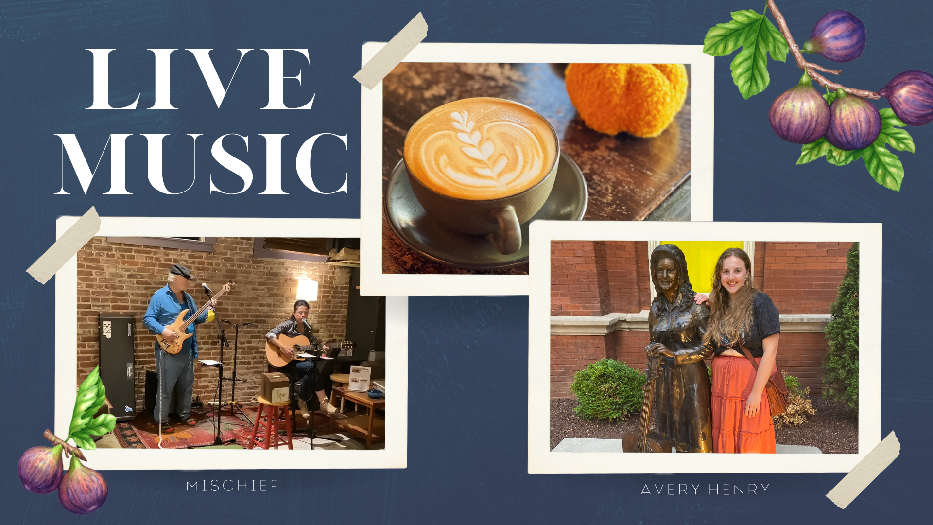 Live music featuring Mischief and Avery Henry