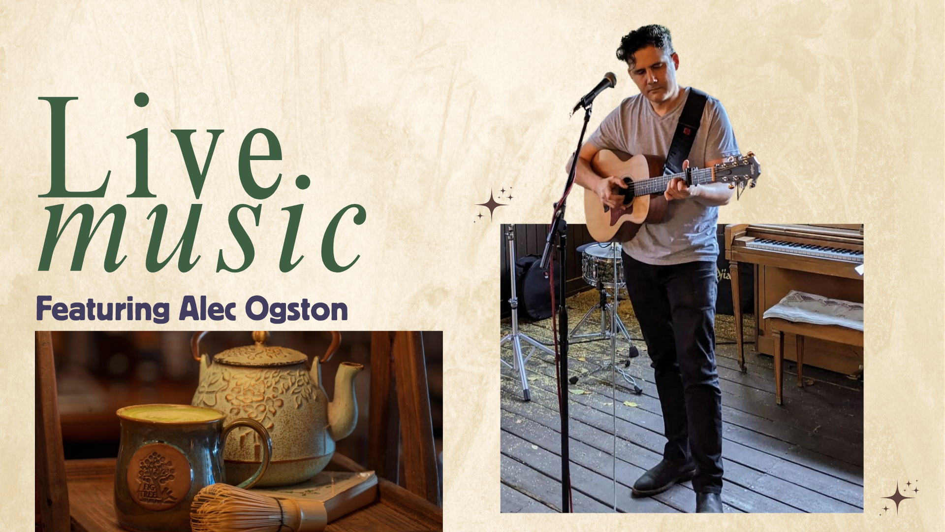 Live music featuring Alec Ogston