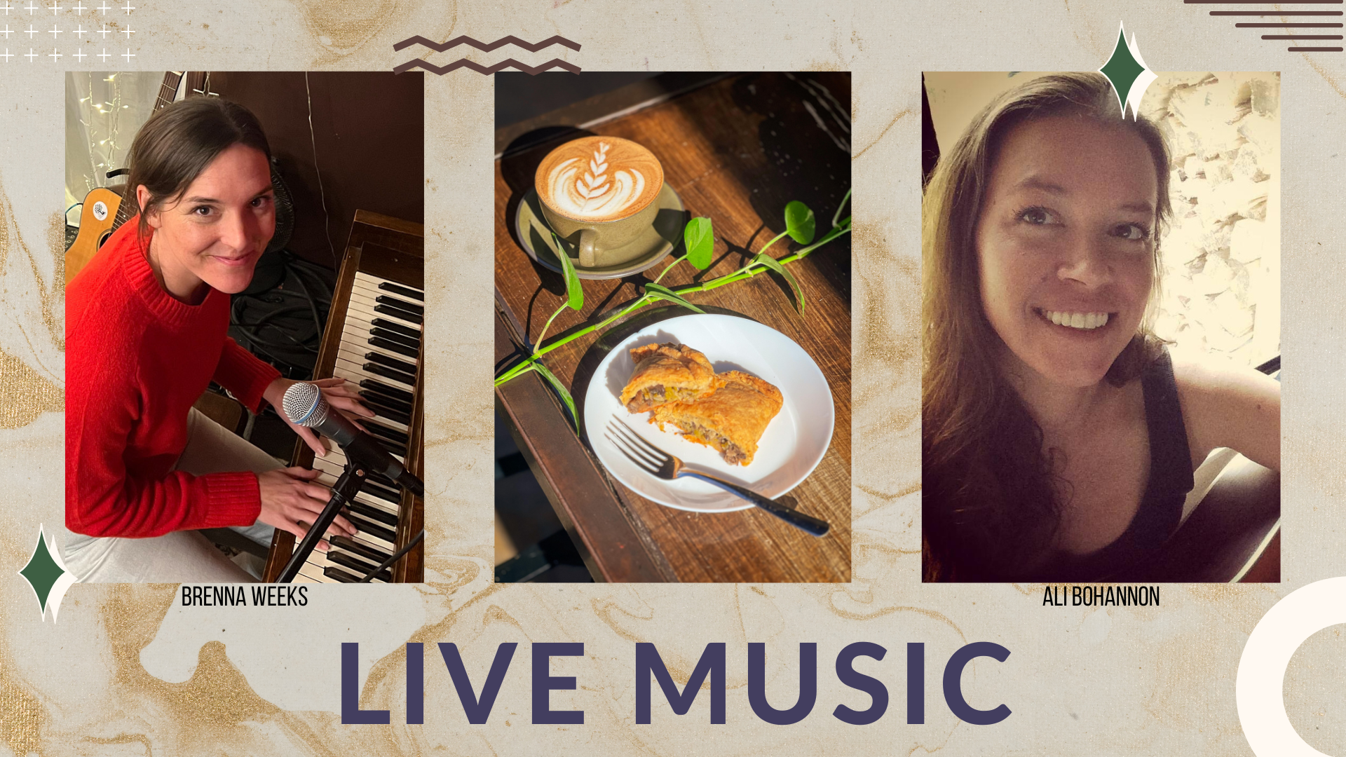 live music featuring Brenna Weeks; Ali Bohannon