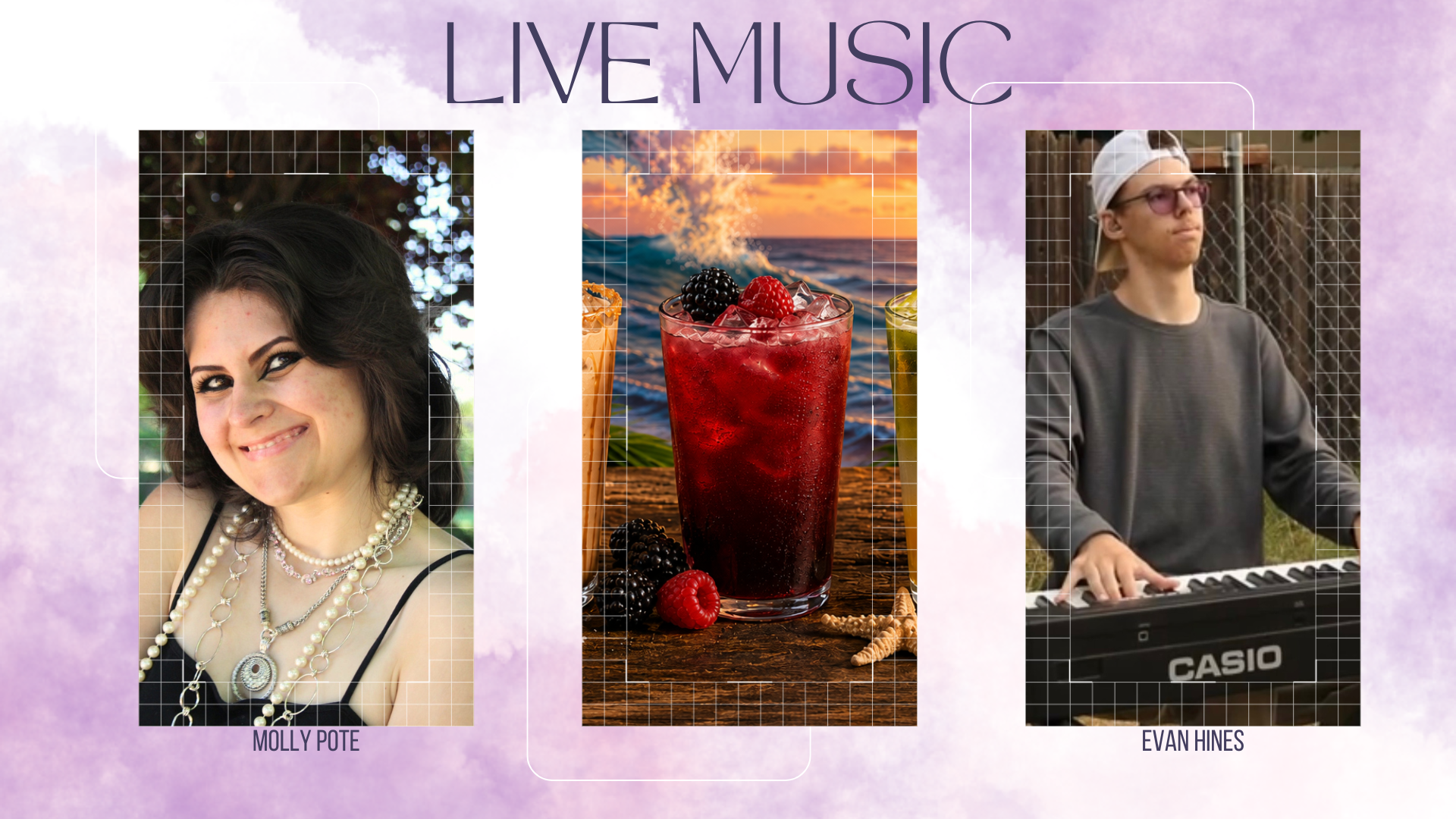 live music featuring Molly Pote; Evan Hines