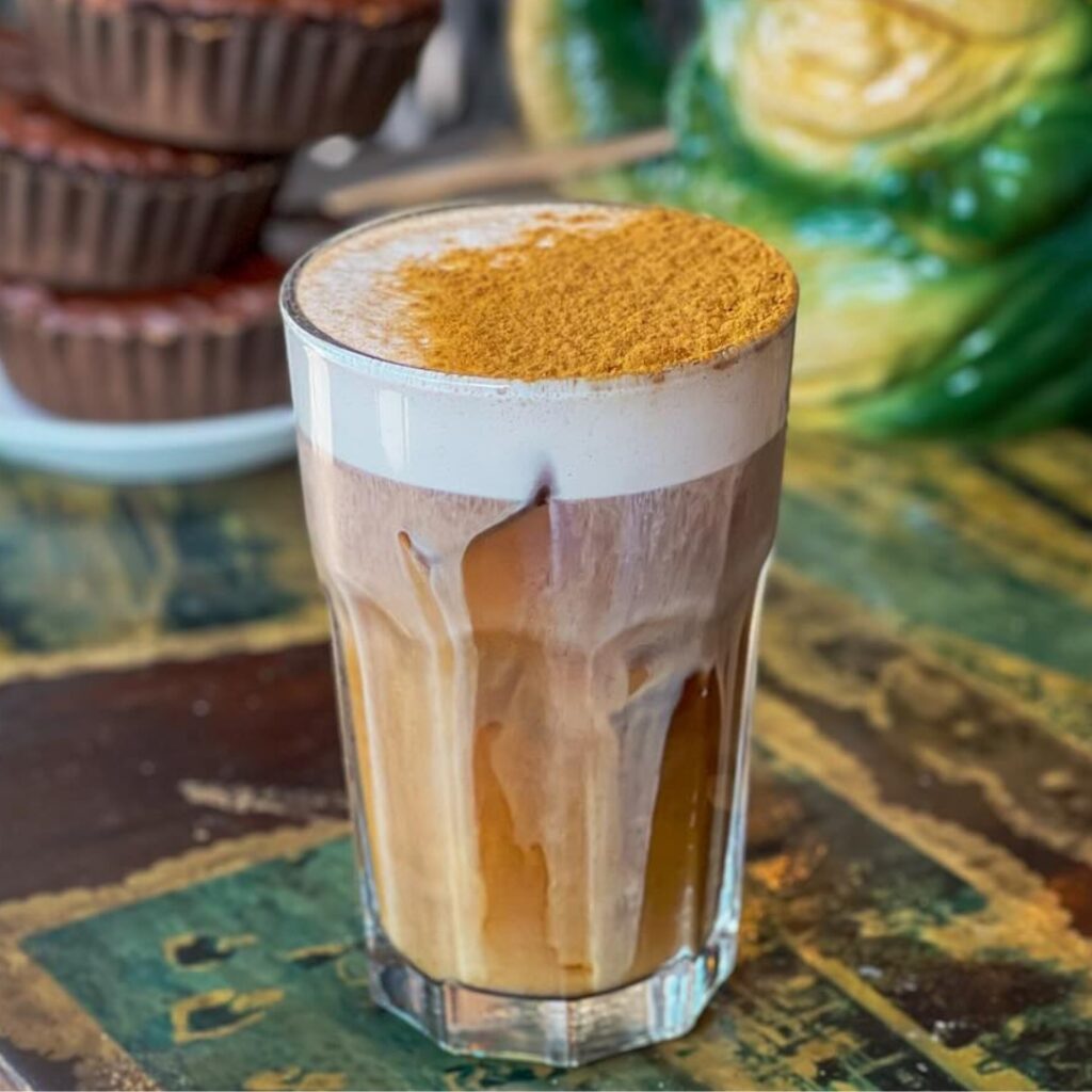 cold brew on a wooden table
