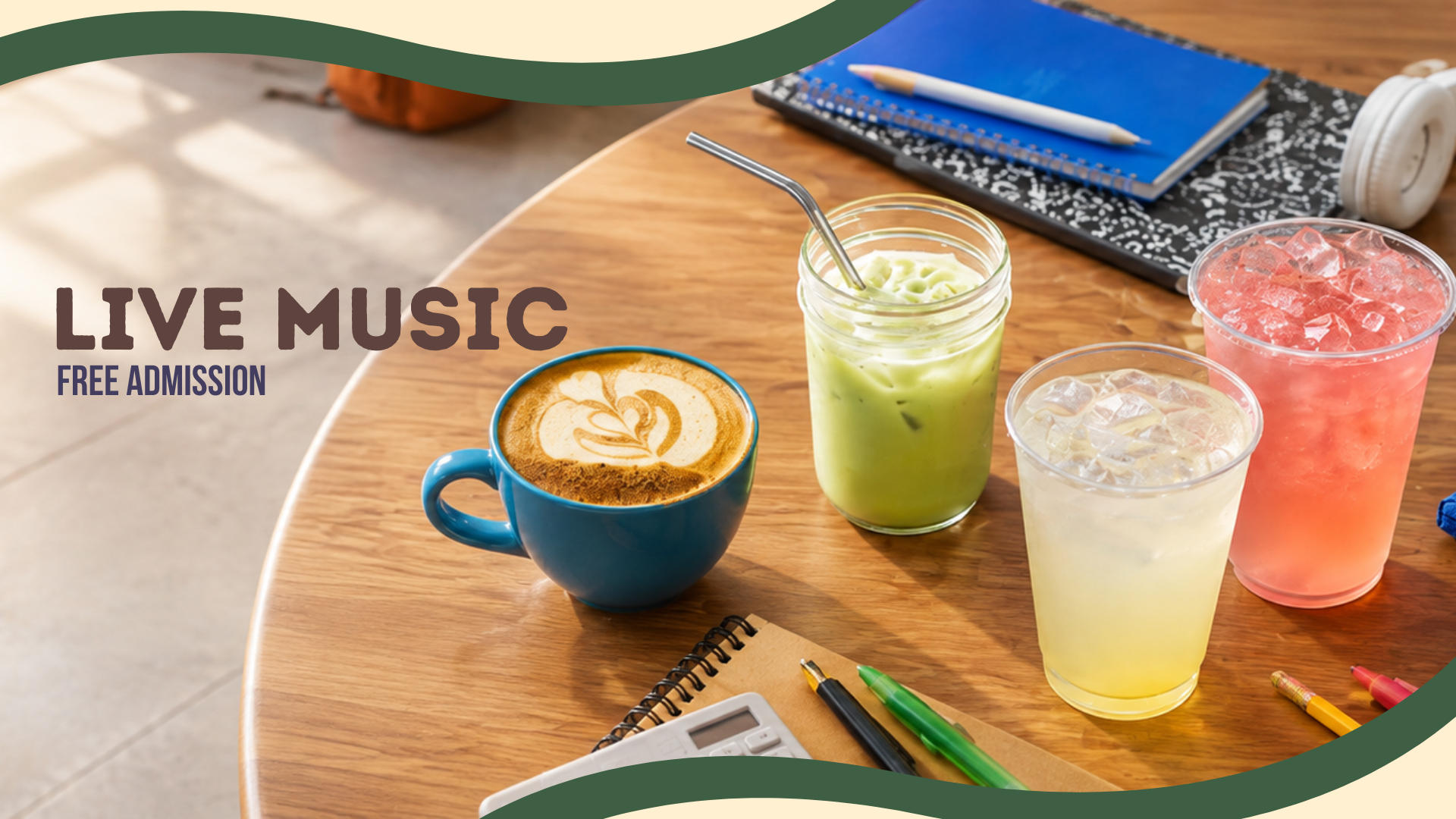 Live Music, free admission