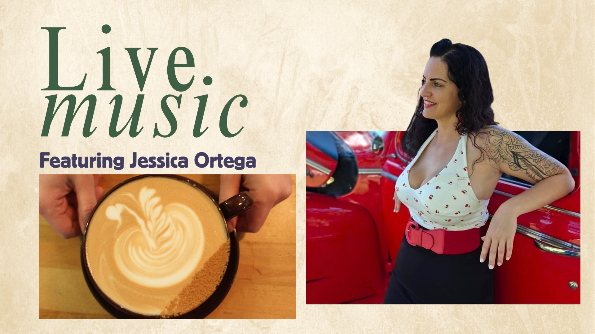 Live music featuring Jessica Ortega